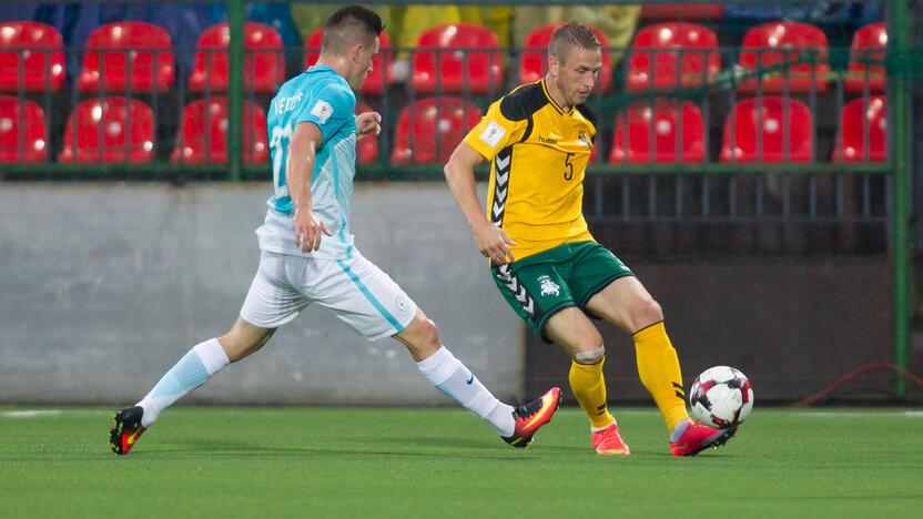 Futbolas: Lietuva – Slovėnija 2:2