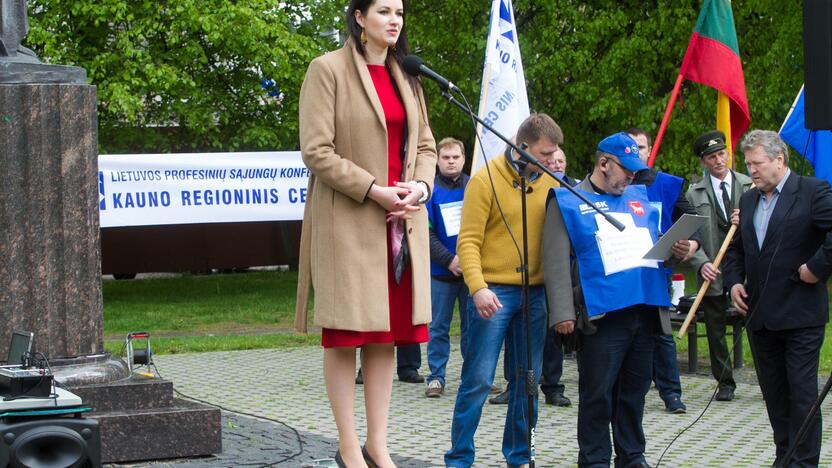 Miškininkų protestas prie Seimo