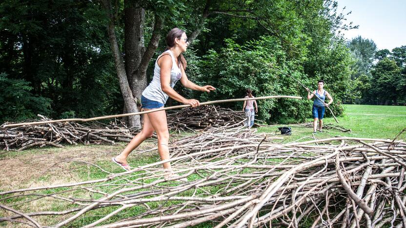 Landart meno kūrimas Raudondvario dvaro parke