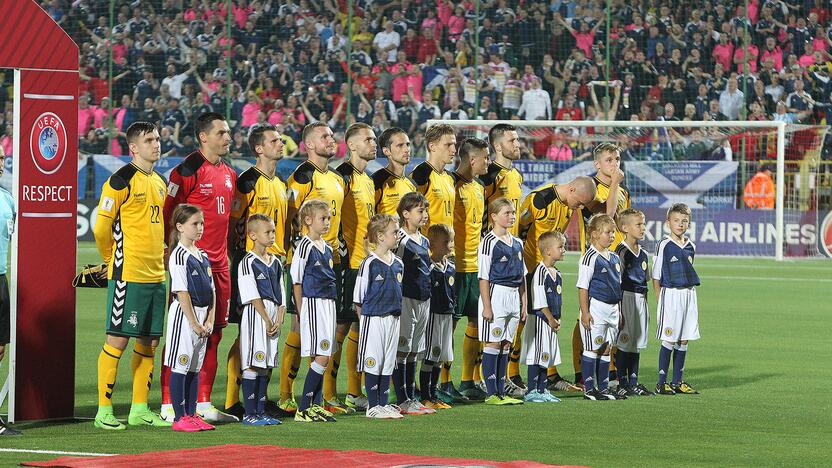 Futbolas: Lietuva – Škotija 0:3