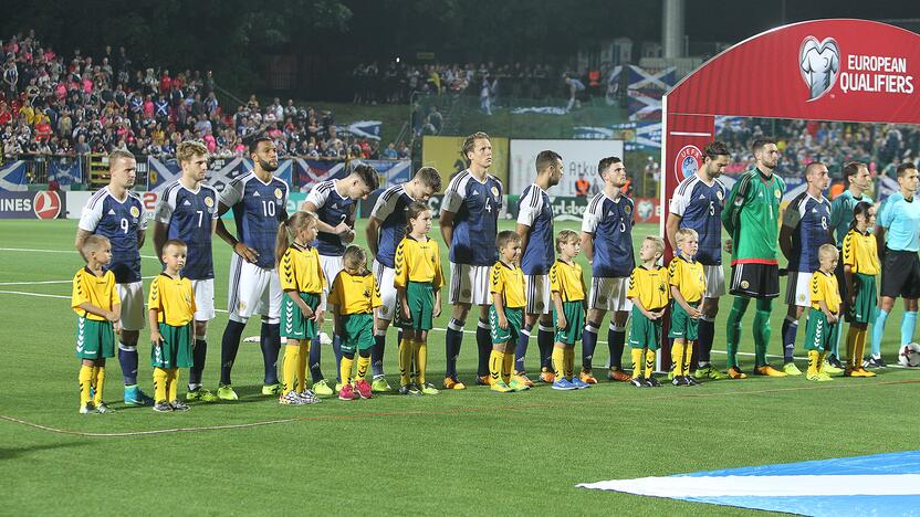 Futbolas: Lietuva – Škotija 0:3