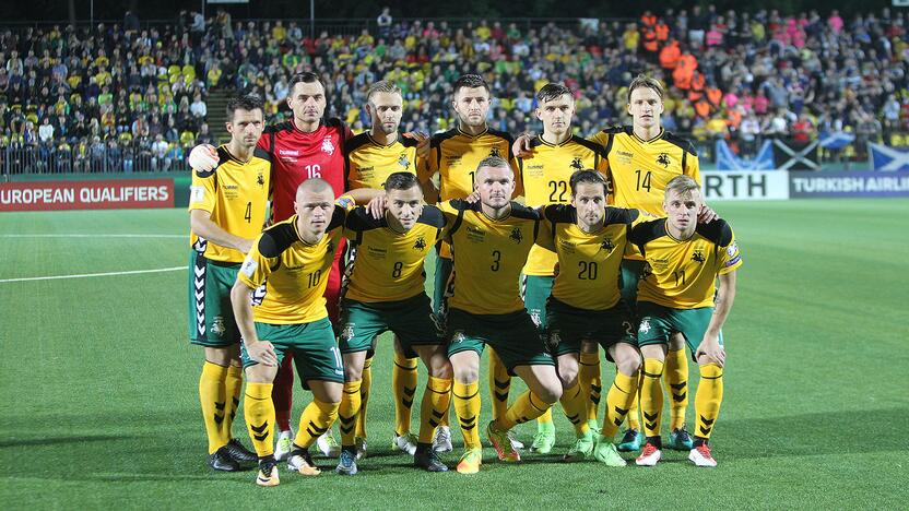 Futbolas: Lietuva – Škotija 0:3