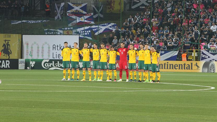 Futbolas: Lietuva – Škotija 0:3