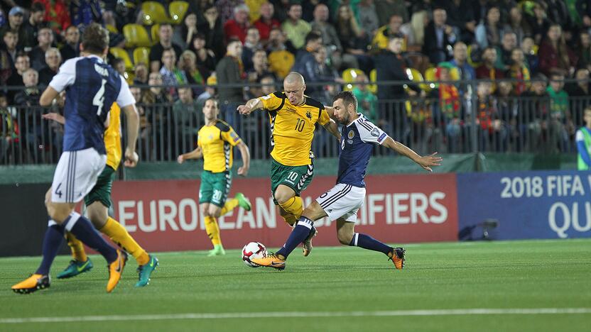 Futbolas: Lietuva – Škotija 0:3