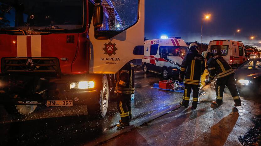 Avarija ant Lideikio gatvės viaduko