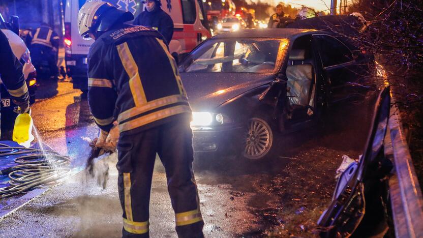 Avarija ant Lideikio gatvės viaduko