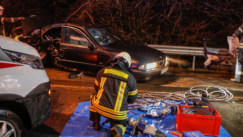 Avarija ant Lideikio gatvės viaduko