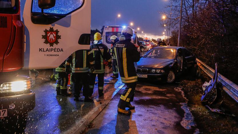 Avarija ant Lideikio gatvės viaduko