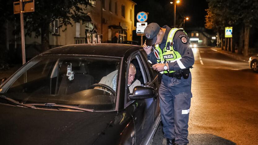 Naktinis policijos reidas Klaipėdoje