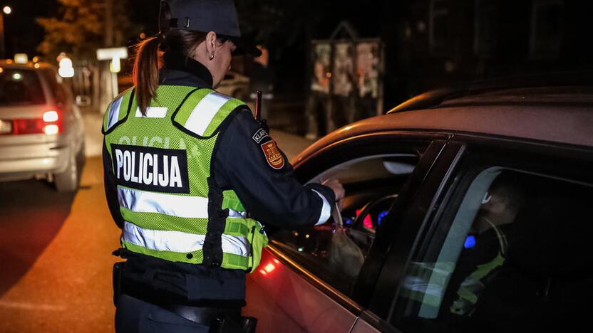 Naktinis policijos reidas Klaipėdoje