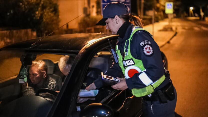 Naktinis policijos reidas Klaipėdoje