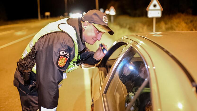 Naktinis policijos reidas Klaipėdoje