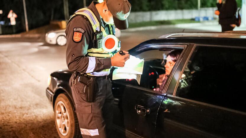 Naktinis policijos reidas Klaipėdoje