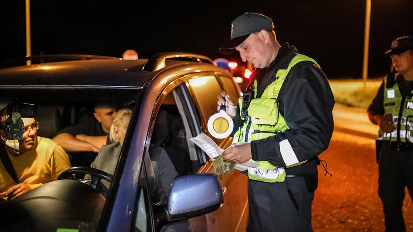 Naktinis policijos reidas Klaipėdoje