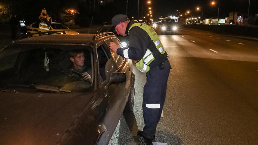 Naktinis policijos reidas Klaipėdoje