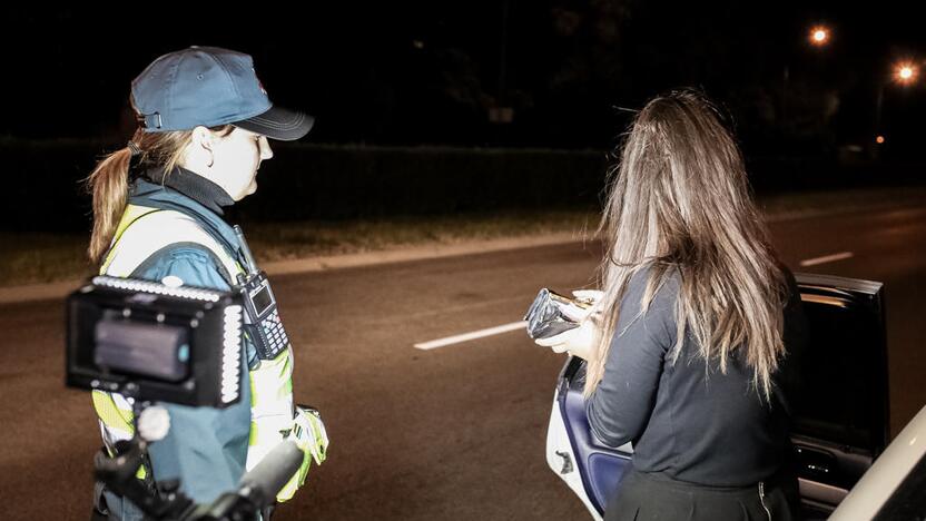 Naktinis policijos reidas Klaipėdoje