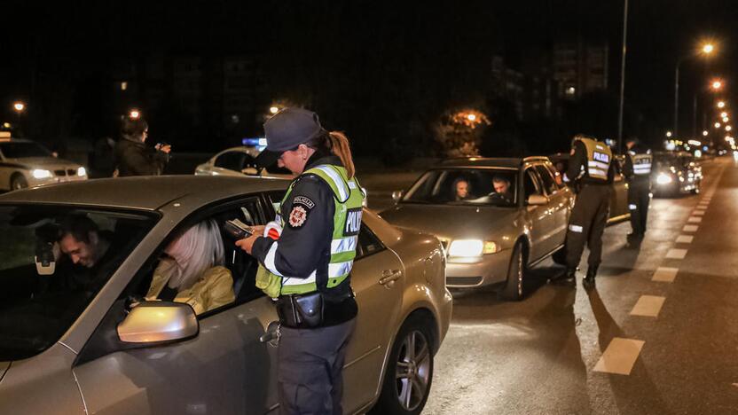 Naktinis policijos reidas Klaipėdoje