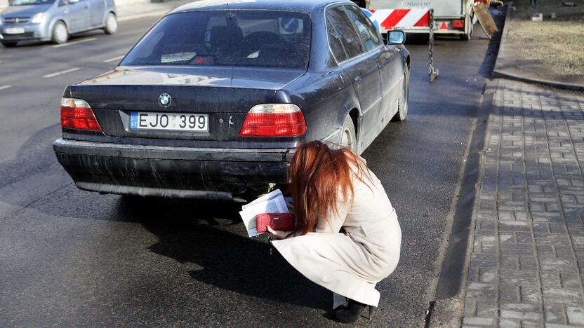 Minijos gatvėje susidūrė trys automobilaii