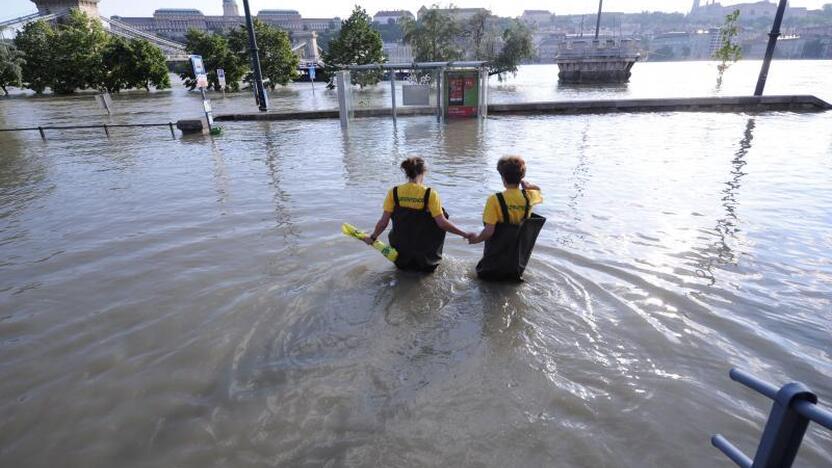 Budapeštui pavyko išvengti katastrofos per rekordinį potvynį