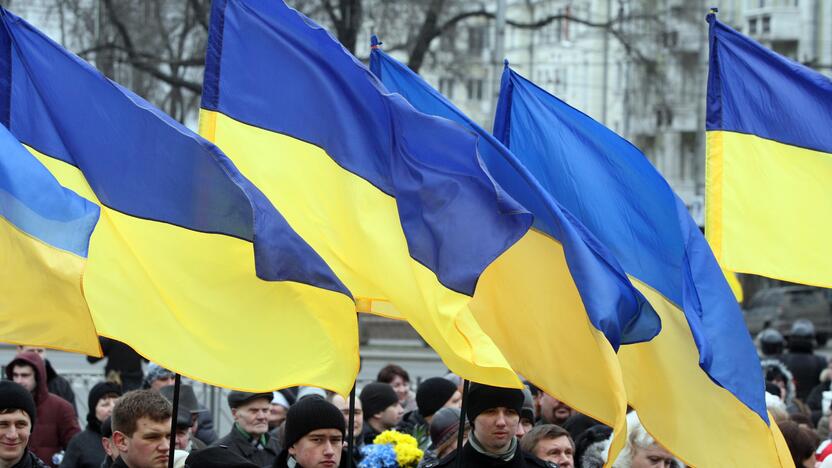 Ukrainoje – protestai priešingose barikadų pusėse