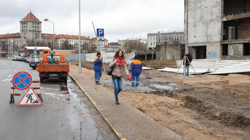 Šaligatvis Karaliaus Mindaugo prospekte