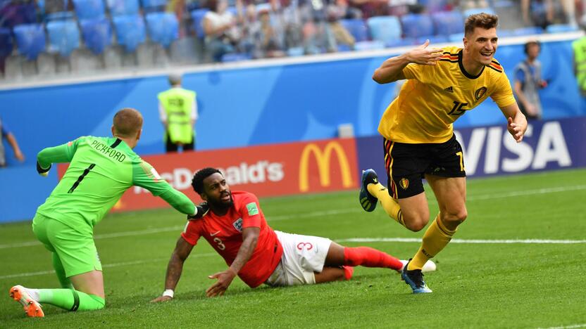 Pasaulio futbolo čempionatas: Belgija - Anglija 2:0