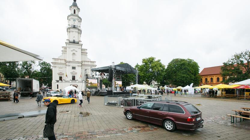 Maisto festivalis "Skanaus" lietingą šeštadienį