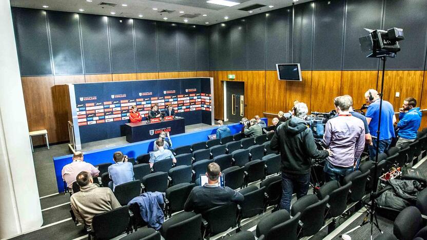 Lietuvos futbolo rinktinės treniruotė "Wembley" stadione