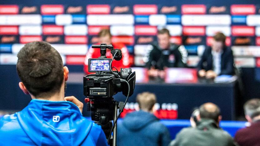 Lietuvos futbolo rinktinės treniruotė "Wembley" stadione