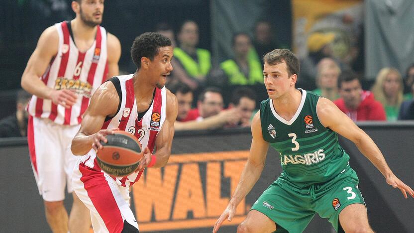 Eurolyga: „Žalgiris“ – „Olympiakos“ 80:60