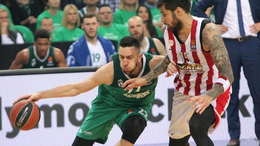 Eurolyga: „Žalgiris“ – „Olympiakos“ 80:60