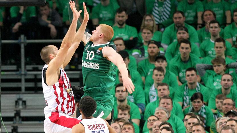 Eurolyga: „Žalgiris“ – „Olympiakos“ 80:60