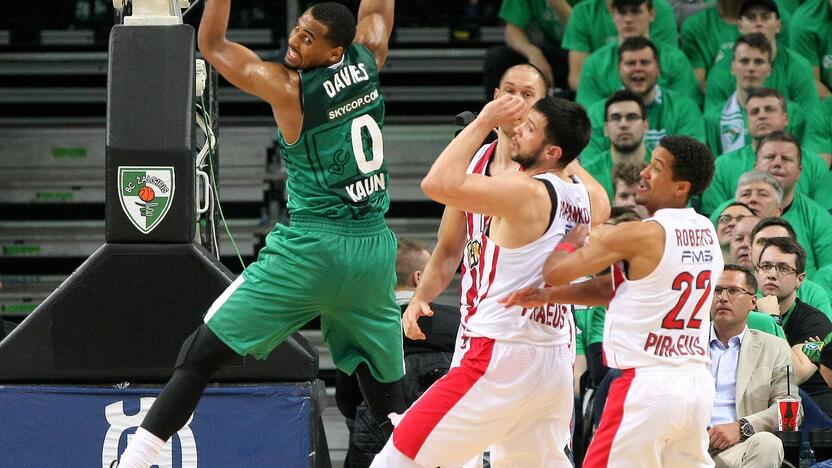 Eurolyga: „Žalgiris“ – „Olympiakos“ 80:60