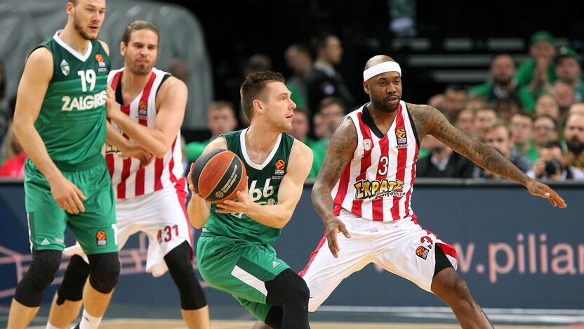 Eurolyga: „Žalgiris“ – „Olympiakos“ 80:60