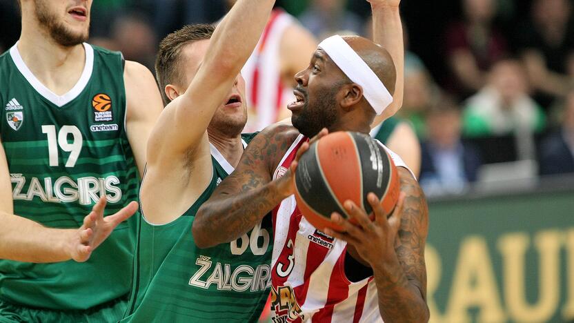 Eurolyga: „Žalgiris“ – „Olympiakos“ 80:60