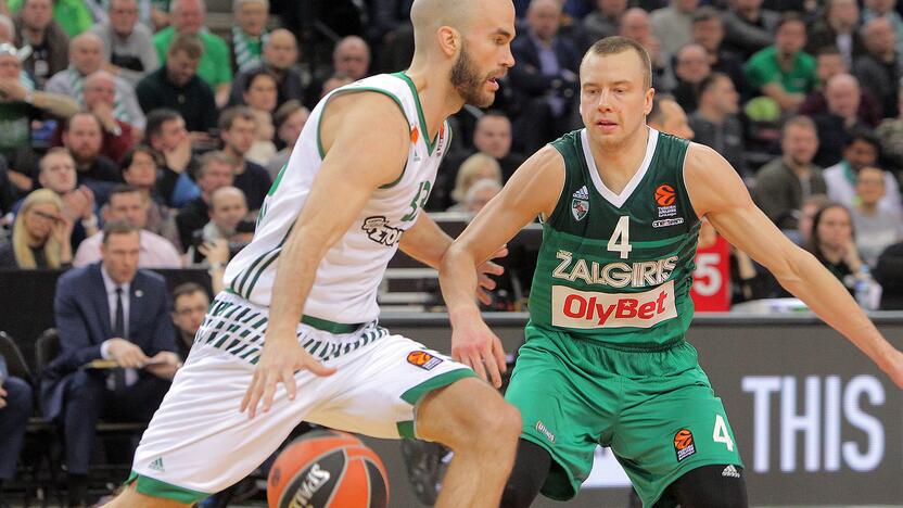 Eurolyga: „Žalgiris“ – „Panathinaikos“ 64:58