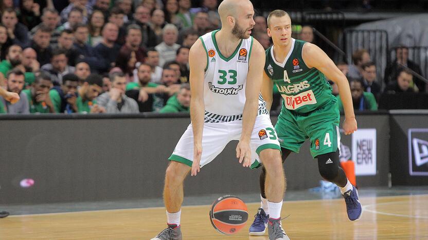 Eurolyga: „Žalgiris“ – „Panathinaikos“ 64:58