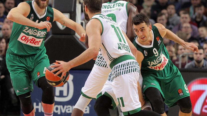 Eurolyga: „Žalgiris“ – „Panathinaikos“ 64:58