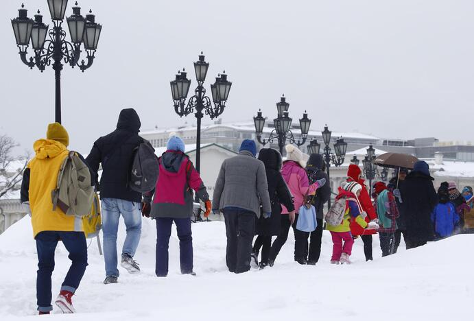 Maskvoje – gausiausia per šimtą metų sniego pūga