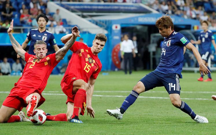 Pasaulio futbolo čempionato aštuntfinalis: Belgija – Japonija