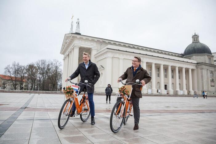 Vilniui padovanoti išskirtiniai dviračių stovai