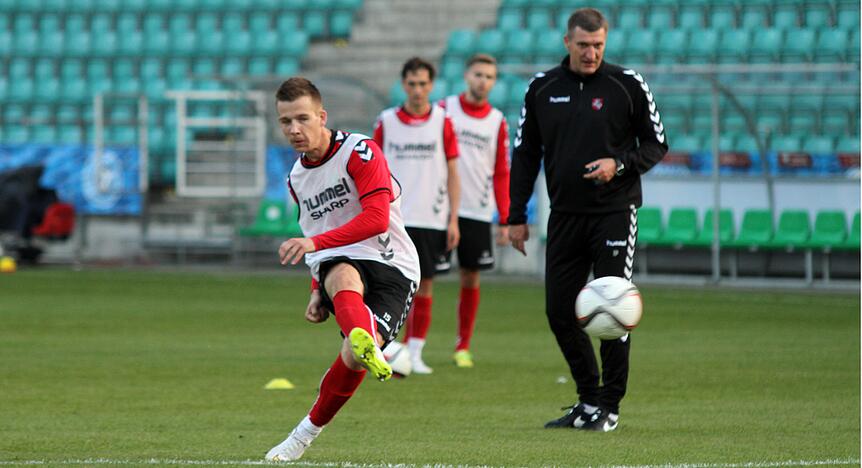 Lietuvos futbolo rinktinės treniruotė prieš mačą su estais