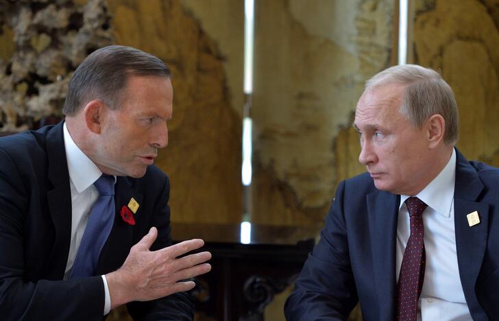 Tony Abbottas ir Vladimiras Putinas