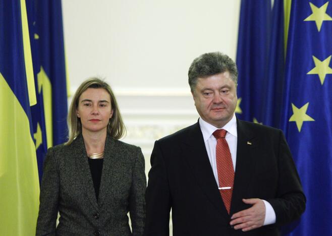 Federica Mogherini ir Petro Porošenka