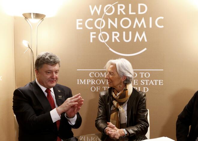 Petro Porošenka ir Christine Lagarde