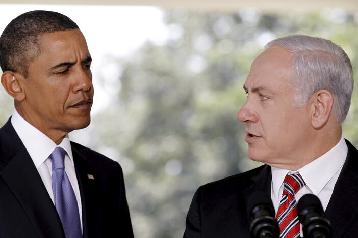 Barackas Obama ir Benjaminas Netanyahu