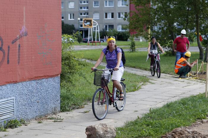 Apžiūrėjo tvarkomą Sąjūdžio parką