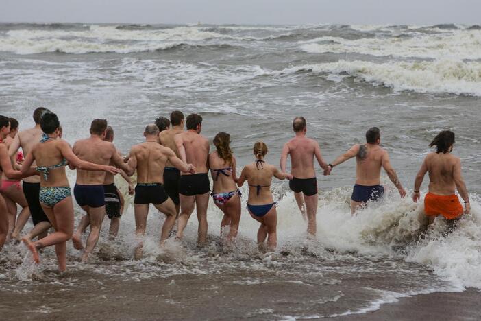 Maudynės jūroje 2017 metų rytą