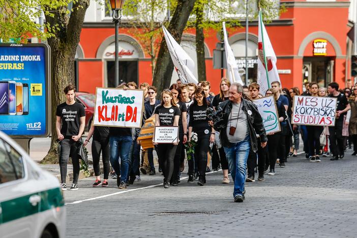 Studentų gedulo akcija