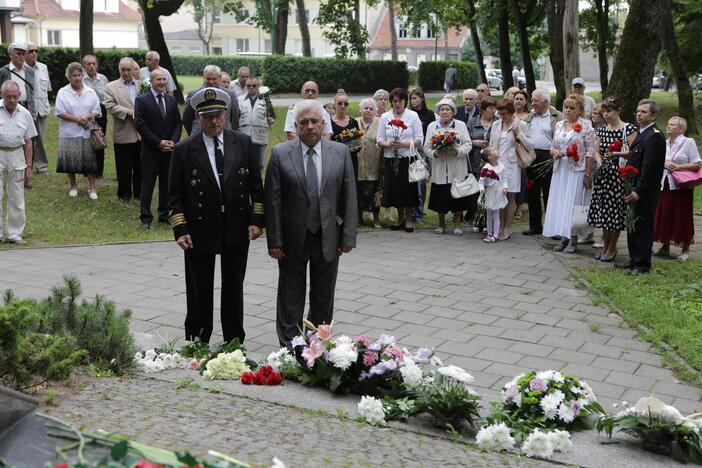 Žuvusios laivo "Linkuva" pagerbimas